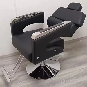 Sillón de Barbería Hidráulico Reclinable de Diseño Vintage para Salón de Belleza - Product Image 2