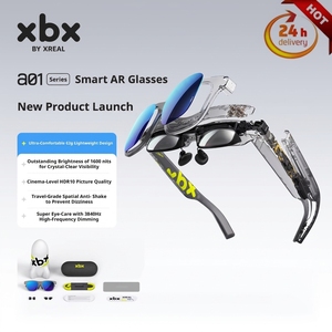 Gafas Inteligentes AR XREAL Xbx A01, Ultraligeras <span class=keywords><strong>de</strong></span> 62 g, Compatibles con HDR10 <span class=keywords><strong>de</strong></span> 147 Pulgadas, 1600 Nits <span class=keywords><strong>de</strong></span> Brillo, FOV50 para Películas, Juegos, Teléfono, PC - Product Image 1