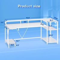 Nouveau design de bonne qualité Table de jeu moderne, élégante et minimaliste pour ordinateur portable