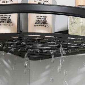 Étagère de rangement murale sans perçage pour salle de bain, étagère de toilette, rangement pour articles de toilette et lavabo, étagère murale en plastique - Product Image 4