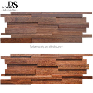 Strip Shape Walnut Black Wood Wall Mosaic Arts Living Room Bedroom <strong>Background</strong> Wall Mosaics Antique Wooden Tile - Product Image 3