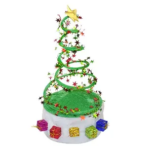 The manufacturer of plush Christmas hat customizes the decoration of holiday party and ball to dress up spring hat