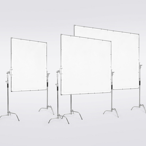Dédié à la photographie Grand panneau d'écran à lumière douce en acier inoxydable avec écran réfléchissant papillon Caractéristique de levage mobile - Product Image 1