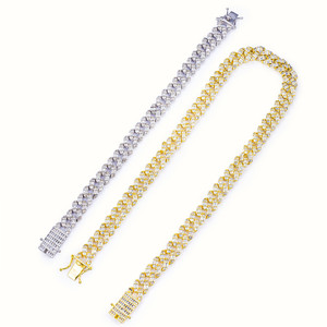 Cadena Cubana de Plata de Ley 925 de 20 Pulgadas con Circonita Cúbica - Product Image 5