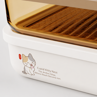 Boîte à lunch en verre borosilicate de haute qualité, sans plastique, compatible micro-ondes, avec couvercle en verre et manchon en silicone