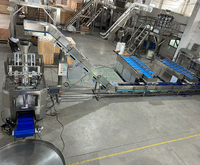 Système VFFS automatique de pesage, remplissage, scellage, étiquetage et emballage pour légumes, patates douces et carottes, avec contrôle PLC, pour boîtes en carton