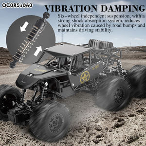 Voiture <span class=keywords><strong>télécommandée</strong></span> tout-terrain <span class=keywords><strong>4x4</strong></span> haute vitesse, jouets en métal moulé sous pression, voitures télécommandées 1:14 pour les enfants de 6 ans - Product Image 4