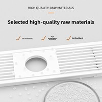 Difusor Lineal Integrado Moderno para HVAC, Rejilla de Ventilación Oculta Personalizada para Salida de Aire Acondicionado Central, para Exteriores