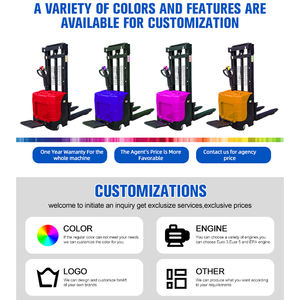 Apilador Eléctrico Autopropulsado para Tarimas, <span class=keywords><strong>1.5</strong></span> Toneladas, 2 Toneladas, Montacargas Eléctrico, Elevación de 3 Metros, Apilador de Tarimas Totalmente Eléctrico para Almacén - Product Image 5