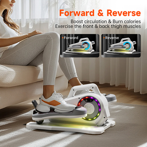 Electric Desk Elliptical Machine ABS Portable Seated Pedal <strong>Exerciser</strong> 12 Speed Adjustable Quiet <strong>Leg</strong> Home Use - Product Image 2