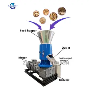 500-700 kg/h Plana Die Pellet Making Machine Pto Driven Pellet Mill Biomassa Arroz Cascas De Madeira Pellet Machine Para Venda