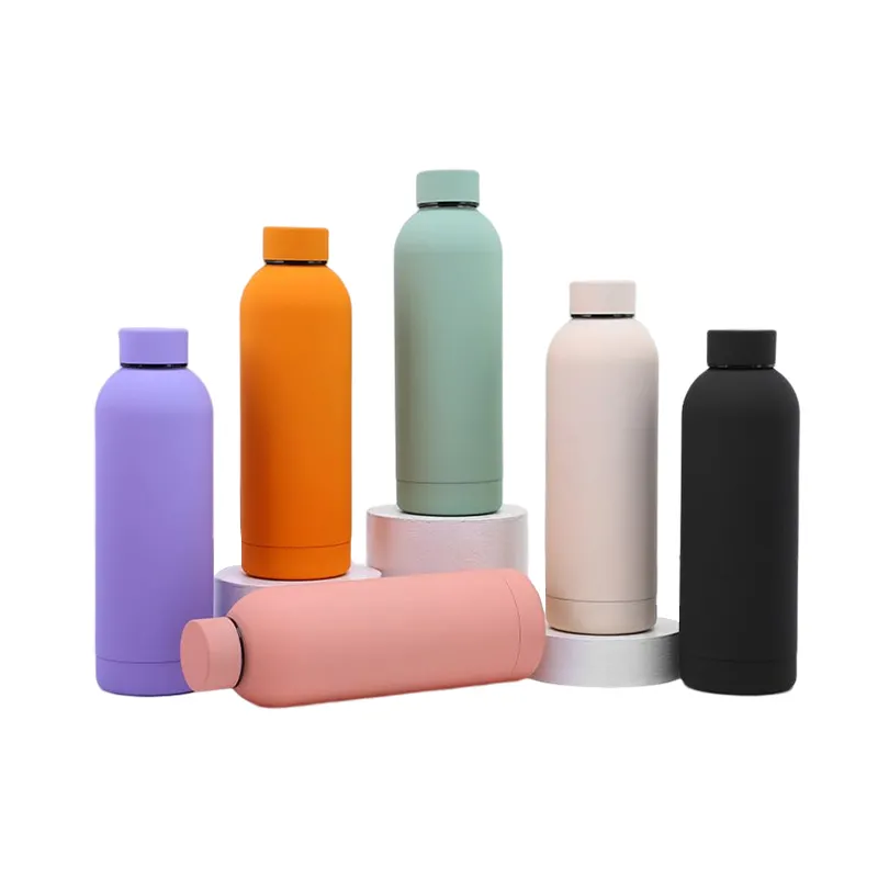 New Design 500ml/750ml Vacuum Insulated Double Wall 500ml Bpa Free Cola Shape 304 Stainless Steel Water Bottle