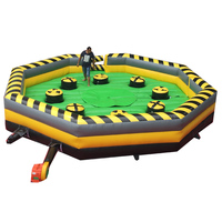 Vente en gros commerciale gonflable mécanique rodéo taureau jeu interactif extérieur enfants adultes PVC matériel sac emballé expédié mer