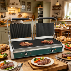 Forno de Grelha Robusto para Bifes com Bandeja de Óleo e Alça Antiescaldante para Restaurantes, Uso Doméstico e Preparo de Brunch - Product Image 2