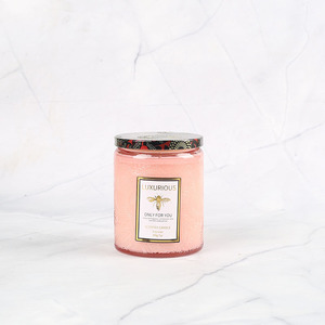 Bougie parfumée <span class=keywords><strong>cire</strong></span> de soja en relief verre tasse plante huile essentielle cadeau d'anniversaire durable pour les copines - Product Image 6