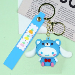 DH tùy chỉnh 2D & 3D hài hước phim hoạt hình PVC nhựa Móc khóa móc khóa cao su mềm với figurine thẻ nhà máy hơn 22 năm - Product Image 4