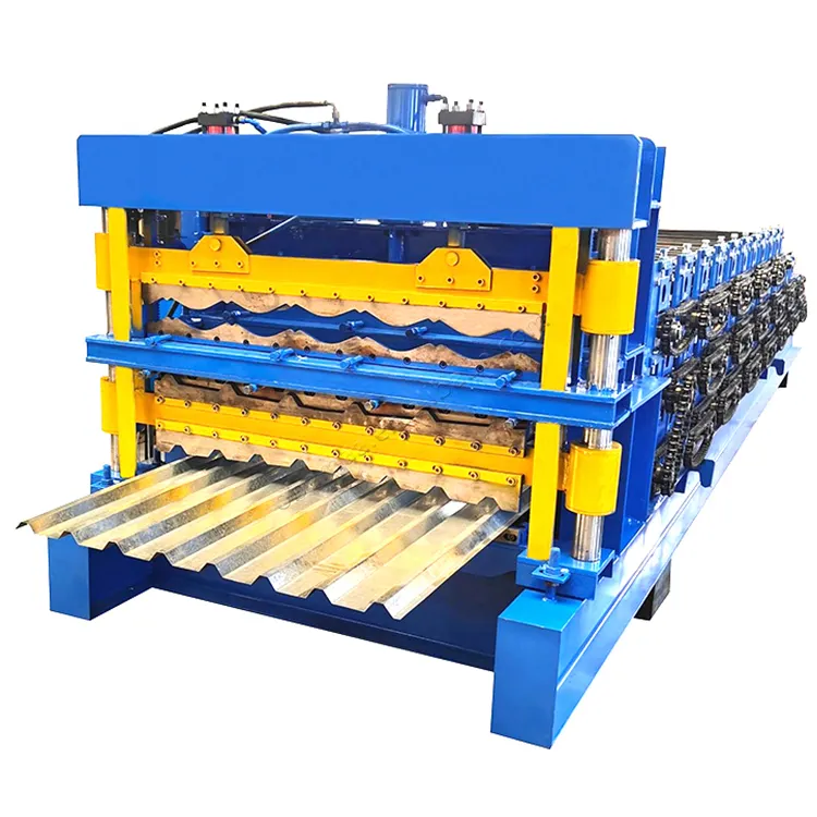 Çin'de yapılan iyi fiyat üç katmanlı otomatik soğuk rulo şekillendirme makinesi üçlü katman rulo şekillendirme makinesi çin