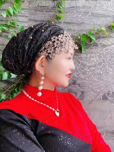 Customized women's headscarf, new design, silky elastic pullover, Muslim undercap, cross-border ethnic <b>hat</b> - Product Image 6