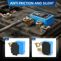 Interrupteur de déconnexion de batterie à distance 240A 12V avec affichage de tension LED, coupure automatique de l'alimentation, antivol pour voiture, camion, bateau