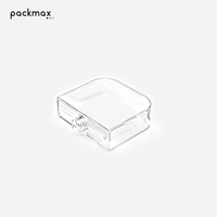 Flacon pulvérisateur angulaire sans cadre de 30 ml, style carte, en PETG/ABS, vide, petit flacon pulvérisateur à pompe, rechargeable pour parfum et lotion