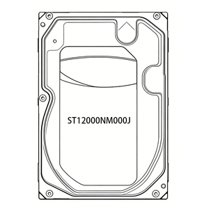 Precio al por Mayor, Nuevo Disco Duro ST12000NM000J de 12 TB, 3.5 Pulgadas, Interno, 7200 RPM, 256 MB, 6 Gb/s, Disco Duro Empresarial para PC de Escritorio de 3.5 Pulgadas - Product Image 1