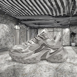 Zapatillas de Moda para Hombre con Logotipo Personalizado, Estilo Plataforma Gruesa, Cómodas para Caminar, Forro de Malla Transpirable, con Cordones de EVA - Product Image 2