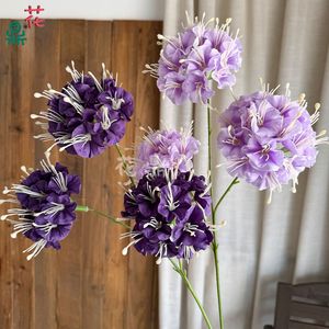 Fleurs d'hortensia artificielles Hua Ding en soie, branche unique, pour décoration de mariage, maison, hôtel, photographie - Product Image 4