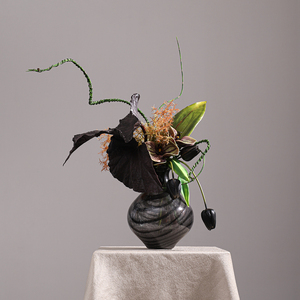 Decorazioni per feste autunnali di lunga durata moderne fatte a mano <span class=keywords><strong>tulipani</strong></span> artificiali Calla foglie di vetro forniture per le vacanze - Product Image 1