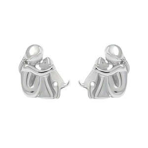 Moda oro placcato <span class=keywords><strong>argento</strong></span> Kawaii cucciolo <span class=keywords><strong>orecchini</strong></span> a lobo <span class=keywords><strong>bambina</strong></span> e cane ciondolo <span class=keywords><strong>per</strong></span> le donne e gli uomini stile alla moda - Product Image 6