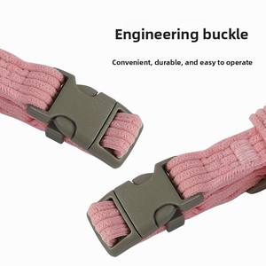 Suministros para mascotas Arnés de poliéster ajustable Decoraciones de cinta de estilo de moda Juego de arnés de correa de perro pequeño para gatos domésticos transfronterizos - Product Image 5