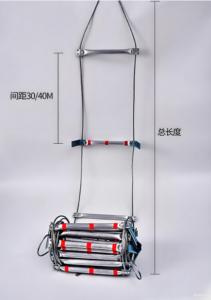 <span class=keywords><strong>Escalera</strong></span> de Cuerda de Acero Flexible, <span class=keywords><strong>Escalera</strong></span> de Seguridad Enrollable para Escape de <span class=keywords><strong>Emergencia</strong></span> en Caso de Incendio - Product Image 3