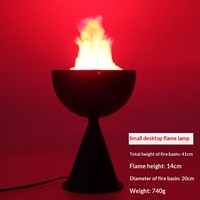 Lampe de foyer à flamme LED pour la décoration d'Halloween, effet de feu réaliste et irréel, lumière pour la maison hantée, fête et scène de festival