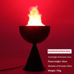 Lampe de foyer à flamme LED pour la décoration d'Halloween, effet de feu réaliste et irréel, lumière pour la maison hantée, fête et scène de festival - Product Image 4