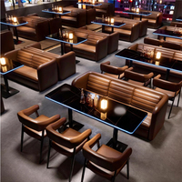 Mobilier pour restaurant occidental, salon chicha, barbecue, café, table et chaise de bar, club de nuit musical, discothèque, KTV, canapé de cabine