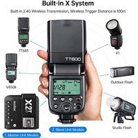 Flash d'appareil photo manuel Godox TT600 Speedlite GN60 Système sans fil 2,4 GHz X pour éclairage photographique hors appareil pour DSLR