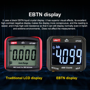 UNI-T UT123D Smart Digital Multimeter DC AC Current <b>Meter</b> Electric Tester NCV Resistance Capacitance Live Diode Test L65 - Product Image 2