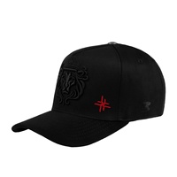 Gorra de Béisbol Personalizada de Moda con Visera Curva, Promocional, de Poliéster/Algodón, con Bordado 3D de Corona de León - Sombrero Gorras