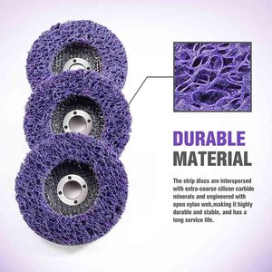 Disque à bande polyvalent <span class=keywords><strong>de</strong></span> 4, 4,5 et 5 pouces pour meuleuse d'angle - Disque <span class=keywords><strong>de</strong></span> décapage <span class=keywords><strong>de</strong></span> peinture pour bois, métal, rouille et décapage <span class=keywords><strong>de</strong></span> revêtements - Product Image 4