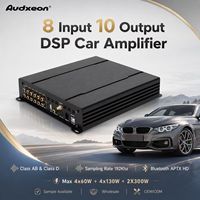 Amplificateur 8 canaux et processeur DSP 10 canaux pour voiture, haute puissance, OEM, égaliseur 31 bandes, classe AB & D, 4Ω, qualité audio d'usine