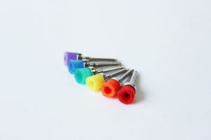 Стоматологическая одноразовая профилактическая нейлоновая плоская цветная полировальная микро-щетка профи мягкая щетка - Product Image 3