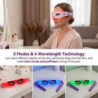 Appareil facial EMS chinois pour éliminer les poches sous les yeux, lunettes de massage à lumière rouge pour les cernes, les gonflements et le soulagement de la fatigue oculaire