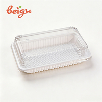 Boîte d'emballage jetable en plastique PET écologique pour la cuisson du pain, des pâtisseries, de la viande, des petits pains, des choux et des gâteaux
