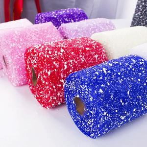 Nastro in Velluto Satinato Snow Point, Larghezza 15cm, Impermeabile per Decorazioni Fai-da-Te, Matrimoni, Fiori Artificiali, Rose, Fiocchi di Neve - Product Image 2