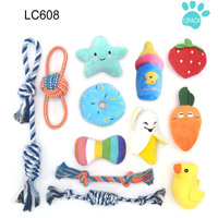 Ensemble de jouets à mâcher pour chien en corde de coton, durable, soins dentaires, kit de jeu interactif pour animaux de compagnie, vente en gros d'usine