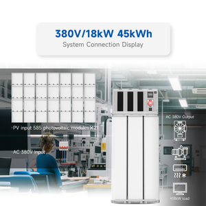 Hoàn chỉnh Kit Tấm pin mặt trời với pin và biến tần năng lượng mặt trời hệ thống 380V <span class=keywords><strong>3</strong></span> giai đoạn 18kw 36kw 54kw tất cả trong một năng lượng mặt trời hệ thống năng lượng - Product Image 4