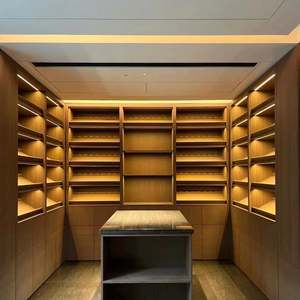 Muebles de Estilo Elegante para el Hogar, Sala de Estar, Hotel, Bodega, Bar en Casa, Gabinetes de Vino de Madera MDF con Vidrio - Product Image 4