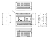 Controlador PLC Original DVP-ES2 Series de Deltas, Módulo Host de CPU DVP16/24/32ES2 para Programación de PLC