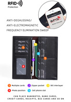 Baellerry dompet genggam pria, kclutch dompet lipat ganda Multi kartu dengan penutupan terbuka harga grosir poliester modis