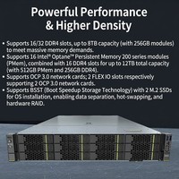Serveur en rack 2U 2288H V6 avec processeur Intel Xeon Scalable de 3e génération DDR4 pour l'informatique de pointe (IA) et la virtualisation