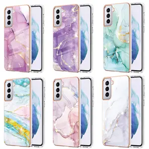 Fashion marble pattern electroplate stone pattern phone case for Samsung s23 S23P A53 s23u